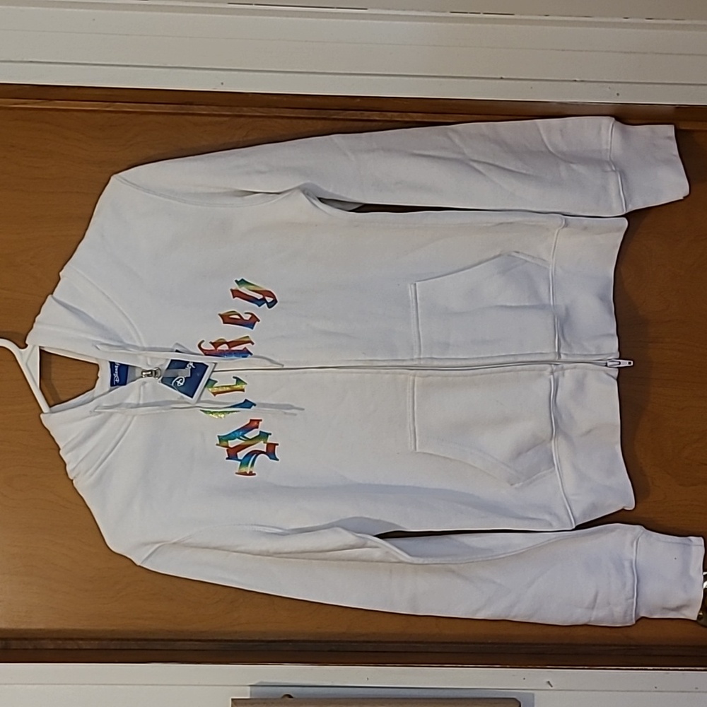 Disney Mickey Mouse size M white zip-up hoodie